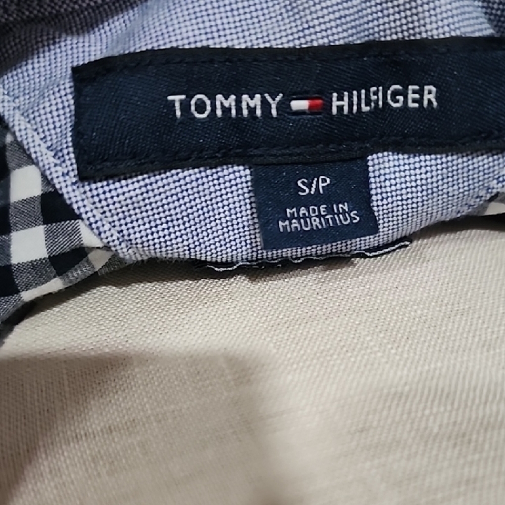 Tommy Hilfiger Black and White Checkered Shirt - Picture 2 of 3